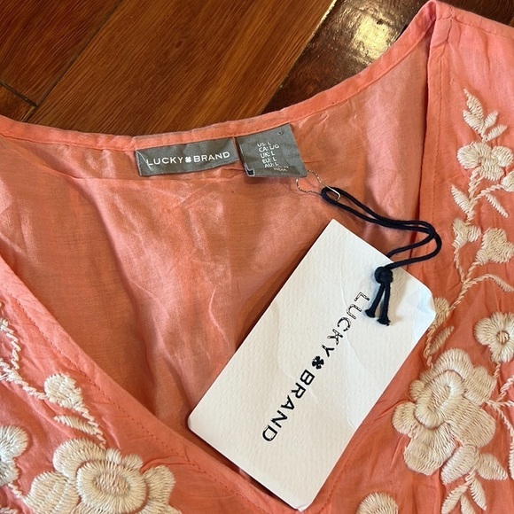 ⭐️ New Lucky Brand Cotton Lined Casual Dress Size Large - Picture 3 of 7